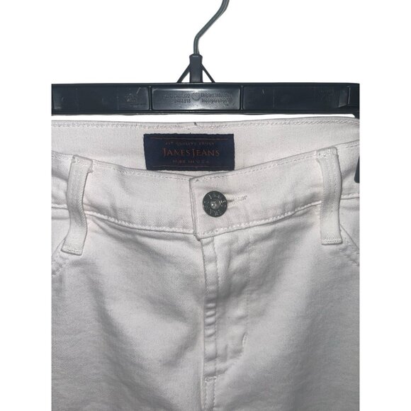 JAMES JEANS Women's Size 27 Waist Twiggy Jeans Frost White Skinny Jeans USA Made - Picture 4 of 10